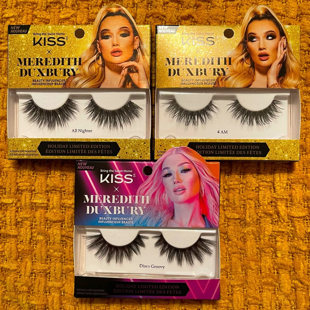 NWT 💗✨ KISS x Meredith Duxbury False Lash bundle!